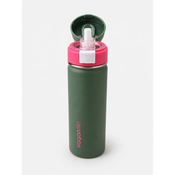 Vagonlife Vgn-1110 550 Ml Çelik Termos Koyu Yeşil ürün görseli 1