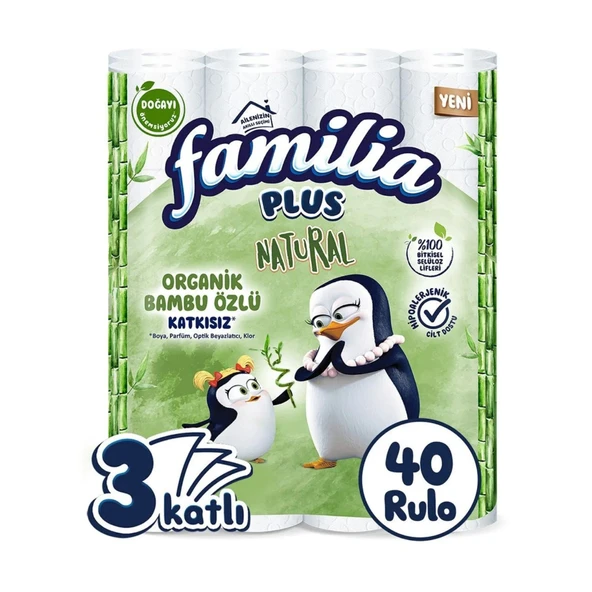 Familia Plus Natural 40 lı Tuvalet Kağıdı ürün görseli 1