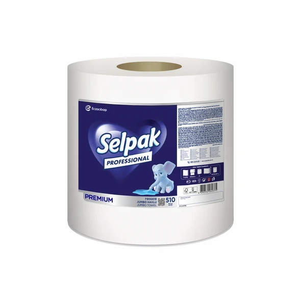 Selpak Pro Premium Jumbo Kağıt Havlu 510M ürün görseli 1
