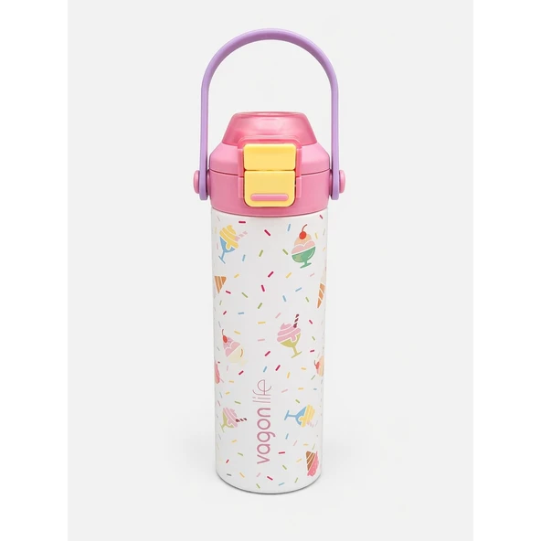 Vagonlife Vgn-1111 600 Ml Çelik Termos Beyaz ürün görseli 1