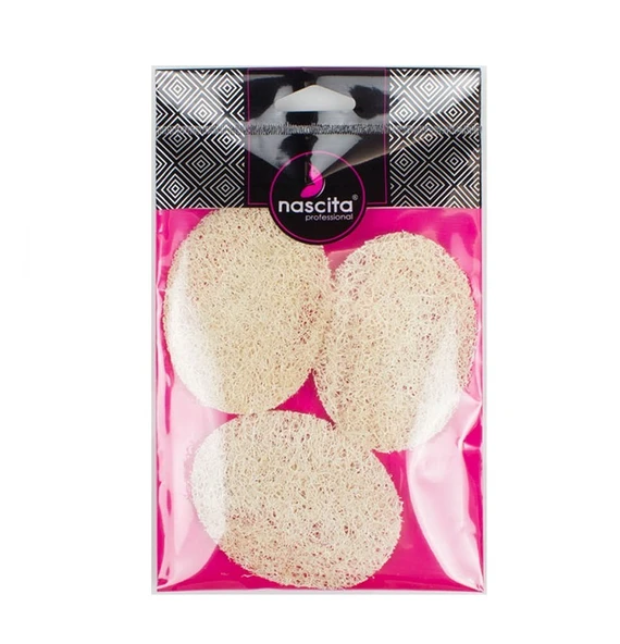Nascita Doğal Kabak Lifli Peeling Oval Yüz Pedi Kese 3 Adet ürün görseli 1
