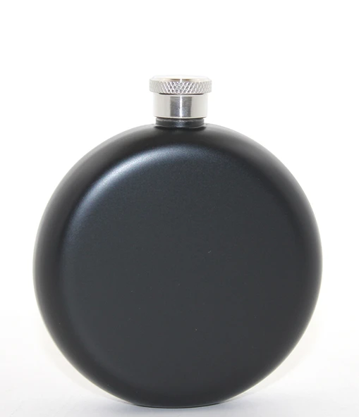 Paslanmaz Çelik Yuvarlak 5 Oz Tekli Matara ürün görseli 1