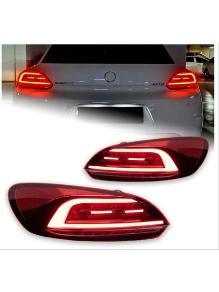 vw scirocco 2008.2013 uyumlu makyajlı dizayn led stop ürün görseli 1