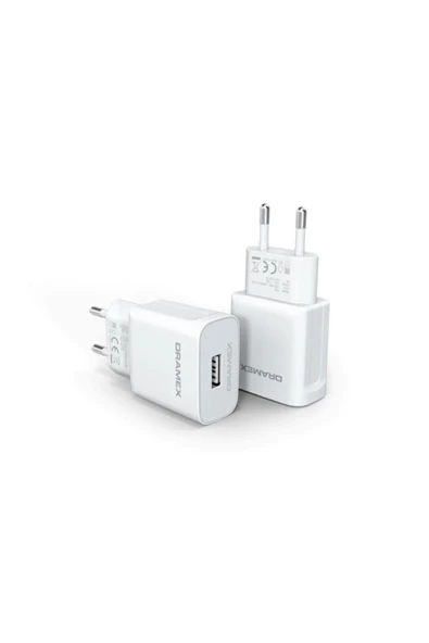 Dramex D26B Ekonomik Şarj Aleti Başlığı 2.6A Usb Şarj Adaptörü / D26BE 2.6Amper Usb Ev Başlık Şarj Adaptörü ürün görseli 1