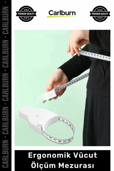 #Mezura Hassas Otomatik Teleskopik Fitness Diyet Bel Boy Cetvel Ergonomik Vücut Ölçüm Mezurası ürün görseli 1