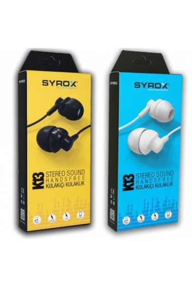 Syrox K13 Mikrofonlu Kulakiçi Kulaklık ürün görseli 1