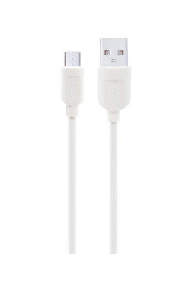 Syrox C65 Micro Usb 2.0 Amper Hızlı Şarj Kablosu, Samsung Ve Android Uyumlu Uzun Ömürlü 100 Cm 11 ürün görseli 1