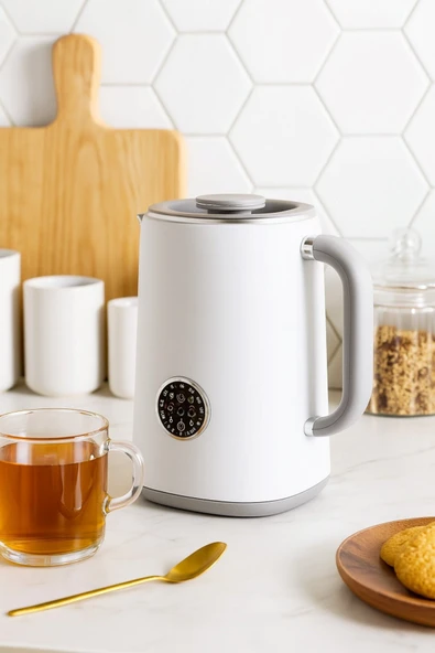 BRİLLANT KETTLE SPECTURM DİGİTAL BEYAZ ürün görseli 1
