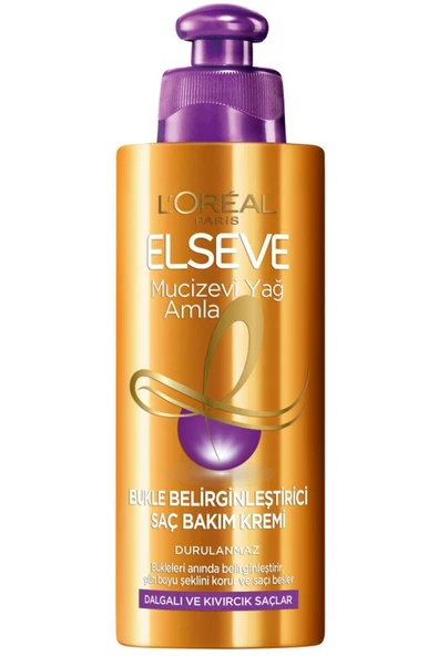 L'oreal Paris Saç Bakım Kremi Mucizevi Yağ Amla Bukle Belirginleştirici 200ml ürün görseli 1