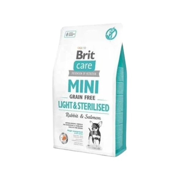 Brit Care Mini Light Kısırlaştırılmış Küçük Irk Tavşanlı Köpek Maması 2 Kg ürün görseli 1