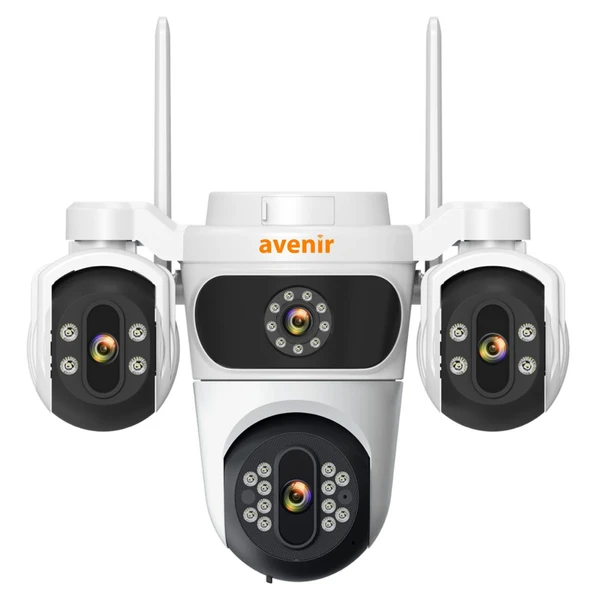 AV-S323 3 Kameralı Wifi 6mp 360 Dönebilen Sesli Gece Görüşlü Kamera ürün görseli 1