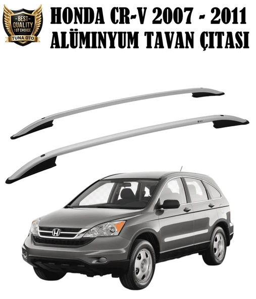 HONDA CR-V UYUMLU 2007 2008 2009 2010 2011 GRİ PORT BAGAJ TAVAN ÇİTASI ürün görseli 1