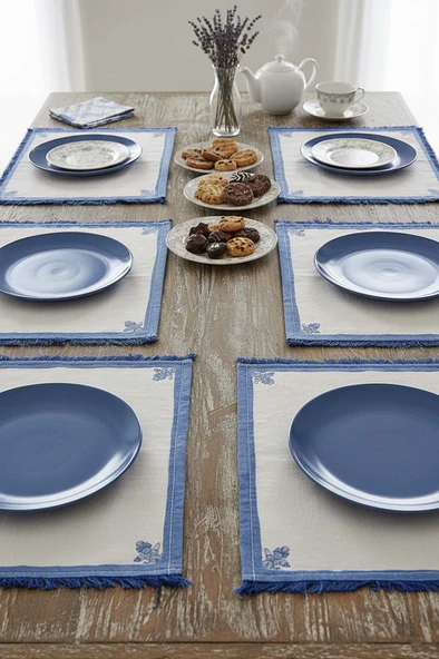 Elysian Blue 6'lı Amerikan Servis Seti - Resim 5