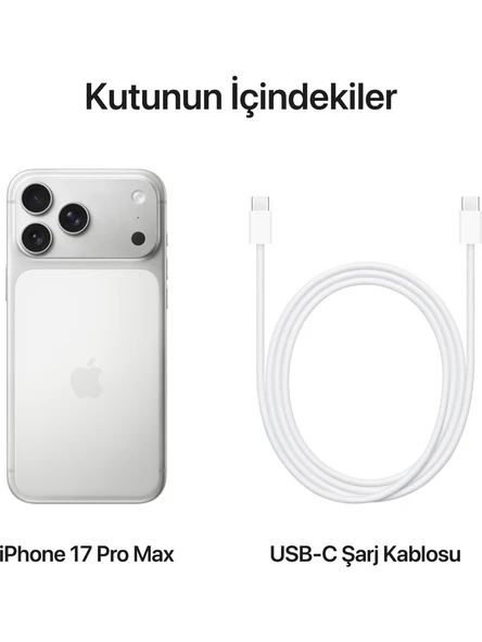Apple iPhone 17 Pro Max 256 GB Gümüş - Resim 5