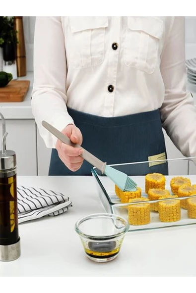 Ikea BAKGLAD yumurta fırçası, bej-mavi ürün görseli 1