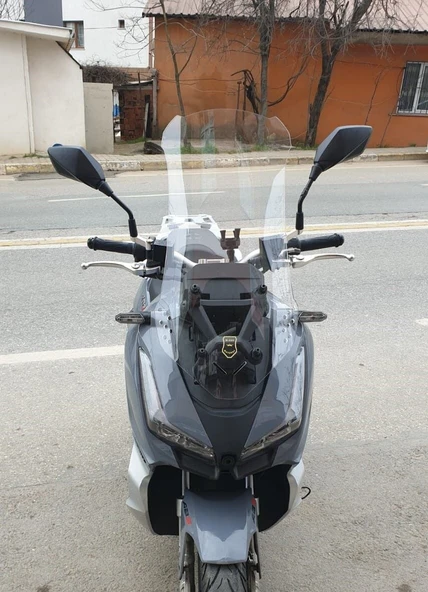 MOTOCAM Arora Beatrix 150 Ön Cam 2023-2026 Model 75cm Şeffaf Renkli 4mm UZUN ürün görseli 1