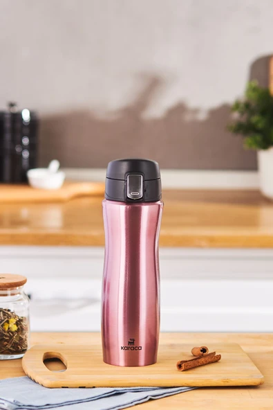 Karaca Jüpiter Çelik Termos Sızdırmaz Rosegold 500 ml ürün görseli 1