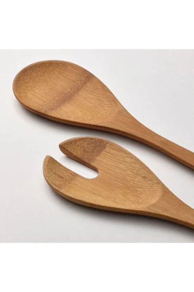 GRÖNSAKER servis kaşık takımı, bambu, 2 parça - Resim 2
