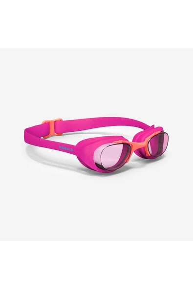 Decathlon Nabaiji Xbase Çocuk Yüzücü Gözlüğü - Buğu Yapmaz Pembe Turuncu - Şeffaf Cam ürün görseli 1