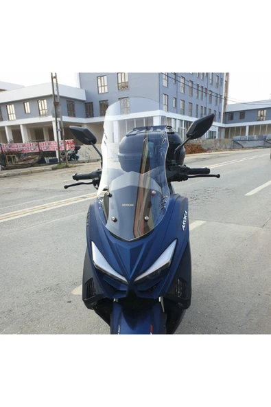 MOTOCAM Arora Max T Ön Cam 2022-2026 Model 55cm Şeffaf Renkli 4mm KISA ürün görseli 1