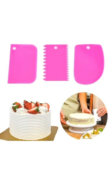 Pasta Hamur Düzeltici Kesici / Kazıyıcı Dekoratif Set ürün görseli 1