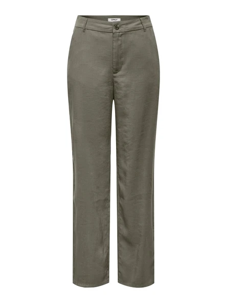 Only   ONLARIS LIFE MW STRAIGHT PANTS WVN CC Kadın Gri Pantolon - 15364126 ürün görseli 1