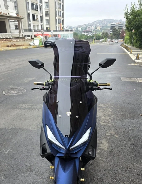 MOTOCAM Arora Max T Easy 125 Ön Cam 2022-2026 Model 78cm Siyah Renkli 4mm UZUN ürün görseli 1
