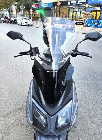 MOTOCAM Altai F3 Max Ön Cam 2024-2026 Model 63cm Şeffaf Renkli 4mm ürün görseli 1