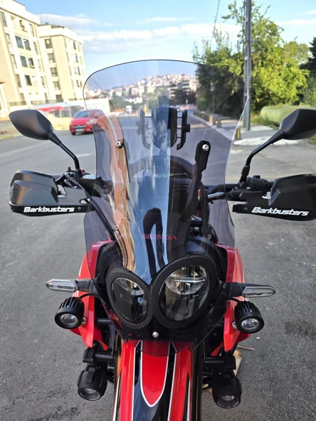 MOTOCAM Honda CRF 300 Rally Ön Cam 2017-2026 Model 56cm Füme Renkli 4mm ürün görseli 1
