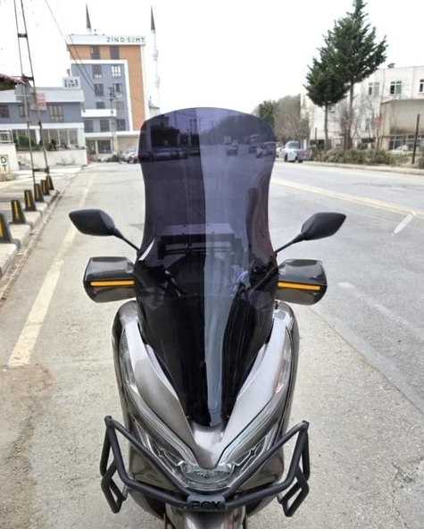 MOTOCAM Honda PCX Ön Cam 2018-2020 Model 83cm Siyah Renkli 4mm UZUN ürün görseli 1