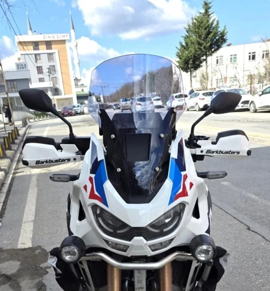 MOTOCAM Honda Africa twin CRF 1100 L4 Ön Cam 2023-2026 Model 46cm Füme Renkli 4mm ORİJİNAL BOYLU ürün görseli 1