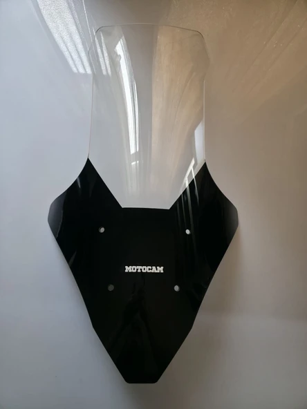 MOTOCAM Falcon Cmax 155 Ön Cam 2023-2026 Model 78cm Şeffaf Renkli 4mm UZUN ürün görseli 1