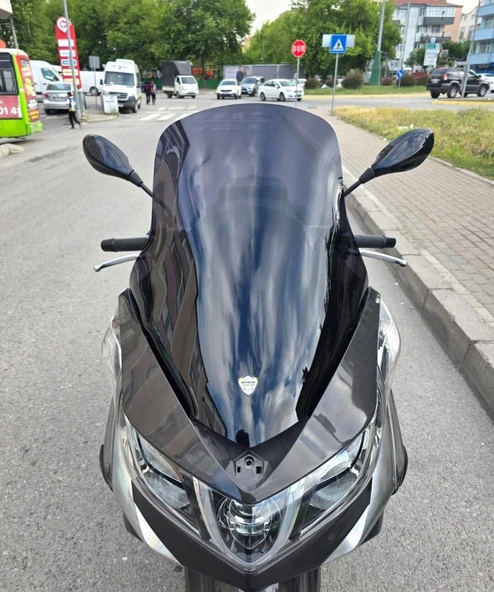 MOTOCAM Piaggio X10 350 Ön Cam 2011-2017 Model 73cm Siyah Renkli 4mm ürün görseli 1