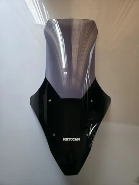 MOTOCAM Falcon Cmax 155 Ön Cam 2023-2026 Model 78cm Füme Renkli 4mm UZUN ürün görseli 1
