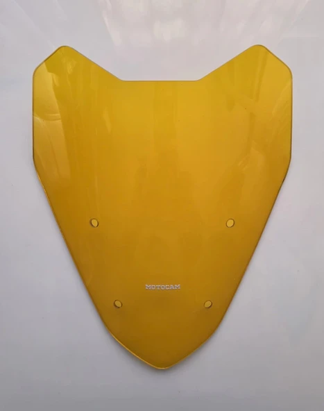 MOTOCAM Voge SR3 Ön Cam 2023-2026 Model 40cm Sarı Renkli 4mm SPORTİF ürün görseli 1