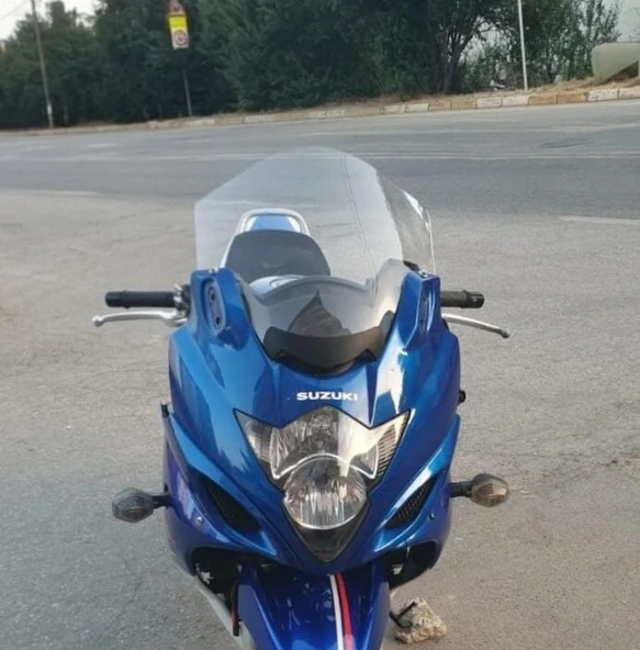 MOTOCAM Suzuki GSX 650 F Ön Cam 2008-2012 Model 40cm Şeffaf Renkli ürün görseli 1