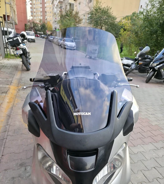 MOTOCAM Suzuki Burgman 650 Ön Cam 2001-2004 Model 60cm Füme Renkli 4mm ürün görseli 1