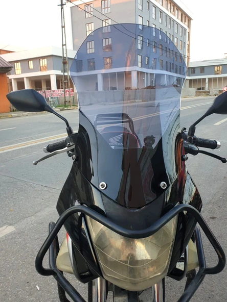 MOTOCAM Honda CBF 150 Ön Cam 2005-2017 Model 51cm Füme Renkli ürün görseli 1