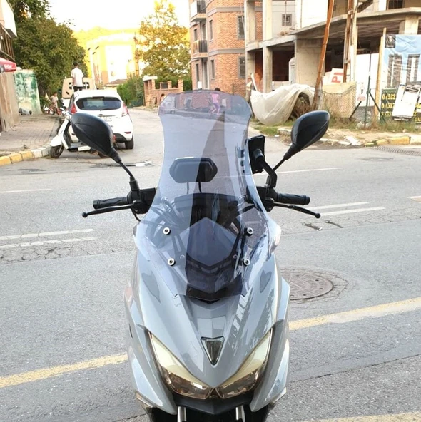 MOTOCAM Motolüx Mtx 125 Ön Cam 2022-2026 Model 75cm Füme Renkli 4mm UZUN ürün görseli 1
