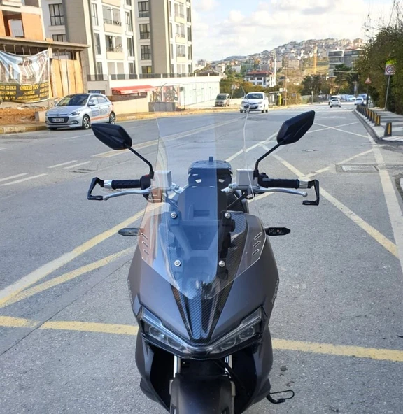 MOTOCAM Falcon Trex 188 Ön Cam 2022-2026 Model 65cm Şeffaf Renkli 4mm ORTA BOYLU ürün görseli 1
