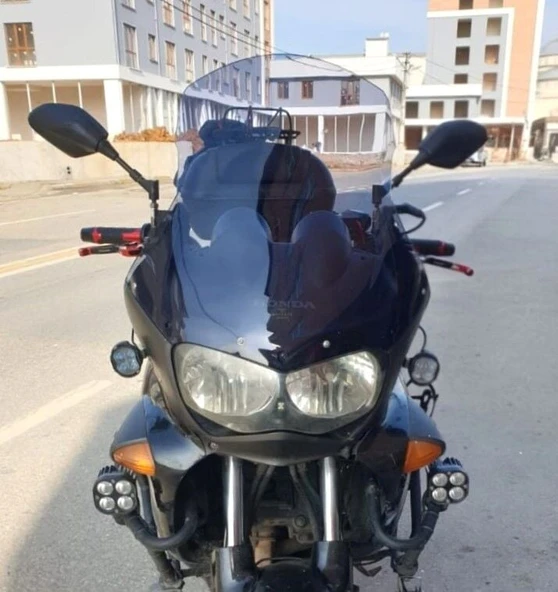 MOTOCAM Honda Varadero Ön Cam 1999-2003 Model 54cm Füme Renkli 4mm ürün görseli 1