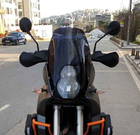 MOTOCAM KTM 990 Adventure Ön Cam 2015-2018 Model 52cm Siyah Renkli 4mm ürün görseli 1