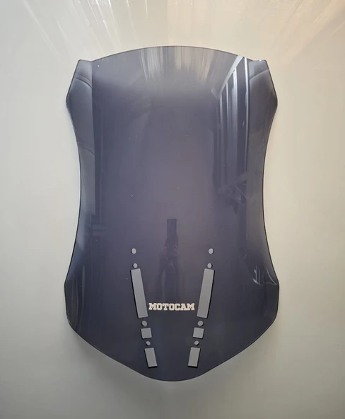 MOTOCAM Zontes ZT 350 T2 Ön Cam 2025-2026 Model 55cm Siyah Renkli 3mm ürün görseli 1