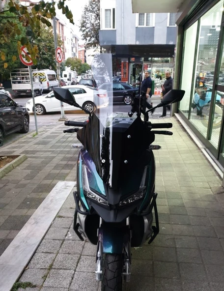 MOTOCAM Barossa ADV 125 Ön Cam 2025-2026 Model 78cm Füme Renkli 4mm UZUN ürün görseli 1