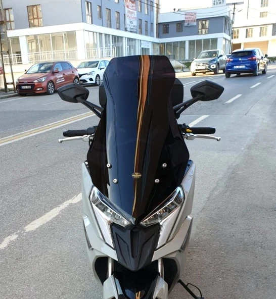 MOTOCAM Kymco Dink R 150 Ön Cam 2023-2026 Model 77cm Siyah Renkli 4mm ürün görseli 1