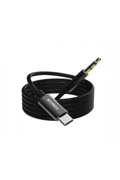 Syrox AUX TYPE C 3.5mm SES DÖNÜŞTÜRÜCÜ - Resim 2