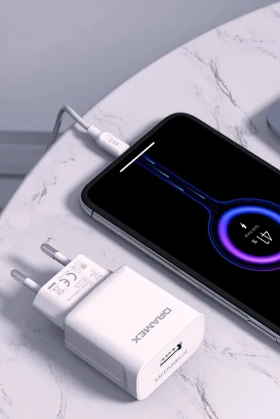 Dramex D26BE 2.6A Şarj Adaptörü – Ekonomik Mini Kutu - Resim 3