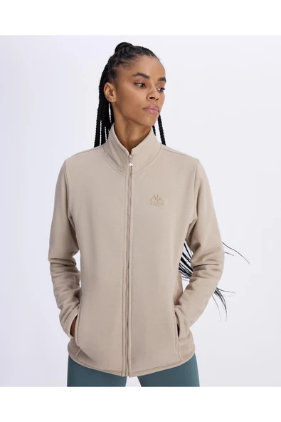 Authentic Nell Kadın Bej Regular Fit Polar - Resim 2