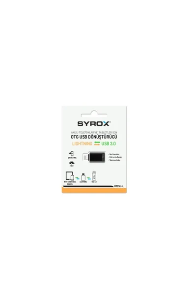 Syrox DT25UL LIGHTNING – USB 3.0 OTG Dönüştürücü SYROX ürün görseli 1