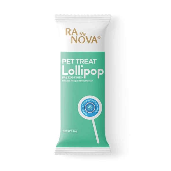 Ranova Arpa Çimli Doğal Kurutulmuş Lolipop Kedi Ödülü 1.4 g ürün görseli 1